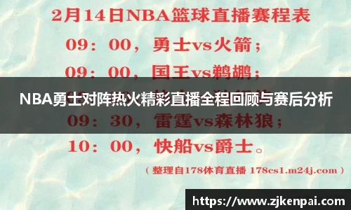 NBA勇士对阵热火精彩直播全程回顾与赛后分析